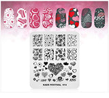 KADS Nail Art Image Stamping Plates Valentine's Day Love Heart DIY Manicure Template Image Plate for Nail (FE014)