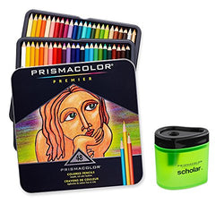 Prismacolor Premier Soft Core Colored Pencil, Set of 48 Assorted Colors (3598T) + Prismacolor