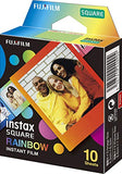 Fujifilm Instax Square Monochrome Film - 10 Exposures (16671332) & Instax Square Rainbow Film - 10 Exposures (16671320)