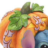 Enesco Jim Shore Disney Traditions Lilo and Stitch Jack O'Lantern Figurine, 4.02 Inch, Multicolor