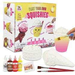 Doodle Hog Food Paint Your Own Squishies Kit - DIY Squishies for Girls, Kids, Boys. Stress Relief, Slow Rising Blank Squishy Painting Kit. Best Tween, Teen Gift - Arts and Crafts for Kids Ages 8-12