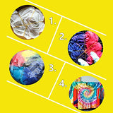 Tie Dye Kit, 8 Colors Shirt Fabric Dye Paints for Clothes Shirt Dress Homemade DIY Patterns, Vibrant Colors Tie Dye Set for Family Friends Group Party Activity