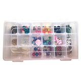 Make Your Own Pierced Earrings Jewelry Kids Kit-Supplies, Findings-Create Earrings: Beads, Hooks,