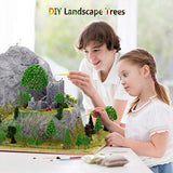 hatisan 37pcs Mixed Model Trees 1.45-5.5 inch (3.7 -14 cm), Ho Scale Trees Diorama Supplies, Model Train Scenery, Fake Trees for Projects, DIY Scenery Landscape Woodland Scenery - Multiple Type