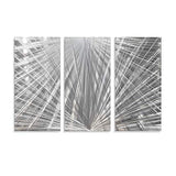 Statements2000 Metal Wall Art Decorative Metal Panels Silver Wall Decor Large Outdoor Wall Decor Modern Metal Wall Decor Bedroom, Living Room Decor - Distant Thunder by Jon Allen