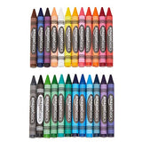 Amazon Basics Jumbo Crayons - 24 Assorted Colors, 2-Pack