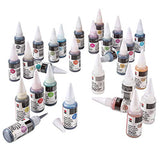 Marabu Alcohol Ink Set | Complete Set of 22 Colors, 20ml | Marabu Alcohol Ink Extender | Value Pack Brush Set | Alcohol Inks for Hobbyists and Professional Artists