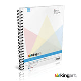 KINGART Mixed Media Paper Pad, Heavyweight, Fine Texture, Perforated, Side Wire Bound, 98 LBS. (160G), 11" X 14", 60 Sheets