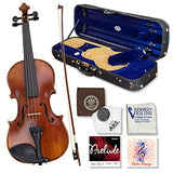 Louis Carpini G2 Violin Outfit 4/4 Full Size - Carrying Case and Accessories Included - High Quality Solid Maple Wood and Ebony Fittings By Kennedy Violins