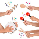 Toddler Educational & Musical Percussion for Kids & Children Instruments Set 18 Pcs - with Tambourine, Maracas, Castanets & More - Promote Fine Motor Skills, Enhance Hand to Eye Coordination,