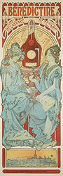 Benedictine Vintage Poster (artist: Mucha, Alphonse) France c. 1898 (9x12 Art Print, Wall Decor Travel Poster)