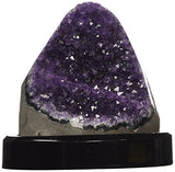 JIC Gem Natural Class 1 Polished Deep Purple Uruguay Amethyst Crystal Cluster Home Decor: 1-2 Lb