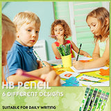 120 Pieces St Patrick's Day Pencils Wood Shamrock Pencils Lucky Shamrock School Pencils Cute Green Kindergarten Pencils for St Patrick's Day Party Kids Awards and Incentives Office School Supplies