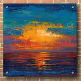 Epic Art 'Sun Down II' by Tim O'Toole, Acrylic Glass Wall Art, 36"x36"