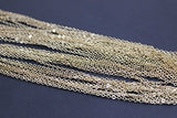 Wholesale 12 PCS Gold Plated over Solid Brass Chain Bulk Finished Chains For Jewelry Making 18-30