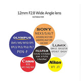 Meike 12mm F/2.8 Extra Wide Angle Manual Foucs Lens for Sony E-Mount APS-C Mirrorless Cameras NEX-3/5/6/7/C3/5N/F3/5R A3000 A7