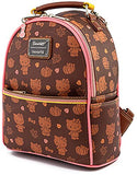 Loungefly Sanrio Hello Kitty Pumpkin Spice Adult Womens Convertible Mini Backpack Purse