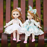 YIHANGG BJD Doll, 1/6 SD Dolls 12 Inch Ball Jointed Doll DIY Toys with Full Set Clothes Shoes Wig Makeup, Best Gift for Girls,2PCS