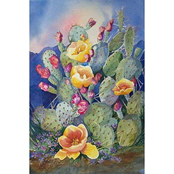 Gofission Diamond Painting Cactus Plant by Numbers Kits, DIY 5D Diamond Art Cross Stitch Full Drill Crystal Rhinestones 12x16 inch (Cactus)