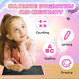 LCD Writing Tablet 15 Inch, Colorful Screen Doodle Board Drawing Pad for Adults & Kids, Electronic Writing Board Drawing Tablet, Educational Toys Gifts for 3-12 Year Old Boys, Girls,Toddler (Pink)