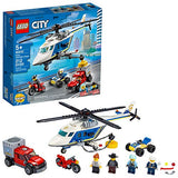 LEGO City Police Helicopter Chase 60243 Police Playset, Building Sets for Kids (212 Pieces)