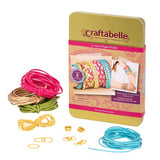 Craftabelle – Suede, Braid, & Leatherette Creation Kit – Bracelet Making Kit – 25pc Jewelry Set with Colored Straps – DIY Jewelry Kits for Kids Aged 8 Years +