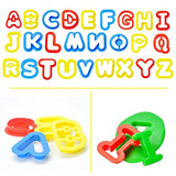 Mysterystone 69 Pcs Play Dough Tools Kit Clay Dough Party Pack with Letters, Numbers, Operator, Doh