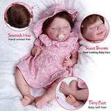 JIZHI Lifelike Reborn Baby Dolls - 20-Inch Velvety-Soft Skin Realistic Newborn Baby Dolls Sleeping Baby Girl Real Life Baby Doll with Toy Accessories Gift Set for Kids Age 3+ & Collection