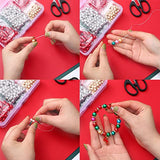 700PCS Christmas Beads Charms for Jewelry Making, Assorted Red Green Beads with Crystal Beads, Spacer Beads, Jingle Bells and Xmas Charms for Bracelet Necklace Making Kit DIY Crafts Ornaments Supply