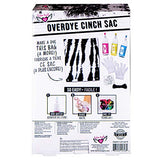 Fashion Angels Overdye Tie Dye Kit- (12708) Cinch Sak DIY Tie Dye Set, Includes Non Toxic Dyes, Drawstring Bag, Gloves, and Elastic Bands, Recommended for Ages 8 and Up, Multi