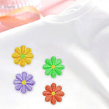 PGMJ 40pcs Embroidery Applique Patches Rose Flowers Butterfly Sunflowers Iron On Patches For