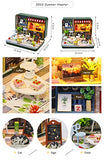 Flever Dollhouse Miniature DIY House Kit Creative Room with Furniture for Romantic Artwork Gift (Summer Theater)