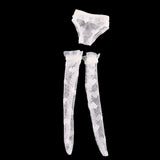 Jili Online Fashion Adorable Doll Lace Underwear & Stockings Socks for 12'' Blythe Doll Clothing ACCS White