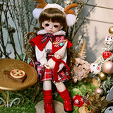 UCanaan BJD Doll 1/6 SD Dolls 12 Inch 18 Ball Jointed Doll DIY Toys with Full Set Clothes Shoes Wig Makeup for Girls-Mia