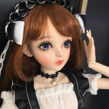 Y&D 1/3 BJD Doll Full Set 60CM 23.6inch Ball Jointed SD Dolls Children Toys with Clothes Socks Shoes Wig Makeup Best Birthday Gift for Girl,A