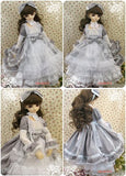 Free Gift /BJD DOLL Clothes 1/4 MSD DD BJD Dress Skirt Suit Outfit Lolita Doll Dollfie LUTS / Light Grey Fog