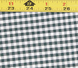 Polycotton Printed MINI CHECKERED GREEN Fabric / 56" Wide / Sold by the Yard