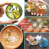 UV Resin - Crystal Clear Hard Type Glue Ultraviolet Curing Resin for DIY Jewelry Making Craft Decoration - Transparent Solar Cure Sunlight Activated Resin for Resin Mold, Casting and Coating - 120g