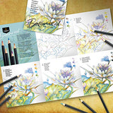 Castle Arts Themed 24 Colored Pencil Set in Tin Box, perfect colors for ‘Botanical’ Art. Featuring, smooth colored cores, superior blending & layering performance for great results