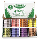 Crayola 528008 Classpack Regular Crayons, 8 Colors, 800/BX