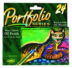 Crayola 52-3624 Portfolio Series Water Soluble Oil Pastels, 24 Count