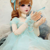 MLyzhe 42.5Cm/16.73Inch BJD 1/4 Girl Dolls Handmade Beauty Toys Silicone Joint Reborn Doll Girl's Gift