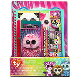 TY Beanie Boos 11 Piece Stationary Set Folders Pencils Notebook