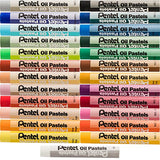 Pentel Arts Oil Pastels, 25 Color Set (PHN-25)