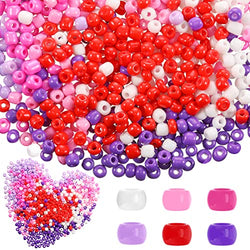 2000 Pieces 4 mm Tiny Beads Glass Seed Beads Craft Beads for Jewelry Making Mini Assorted Round Beads Multicolor for Bracelet Anklet Earrings Necklace DIY Classroom Art Project (Romantic Colors)