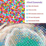 5D DIY Diamond Painting Kit Full Square Drill Motorcycle Car Skull Shiny Rhinestone Cross Stitch Paint By Number Kits For Adults Kids Living Room Decor Christmas Gift