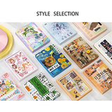 Vintage Stickers Pack - MAXLEAF 50 Sheets Vintage Painting People Madam Butterflies Animals Washi Stickers Decorative Scrapbook Paper for Decoration Planner Phone Case Scrapbook without Repeat, about 500 PCS Stickers (Vintage)