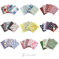 RayLineDo 1 Pcs Cotton Poplin Fabric Fat Quarter for Patchwork Quilting Fabric, 18 x 22-Inches