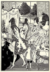 Berkin Arts Aubrey Vincent Beardsley Giclee Canvas Print Paintings Poster Reproduction(Cutting The Lock of Hair) #XFB