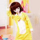 Homyl Enchanted Yellow Sleepwear Outfits Clothes for 1/3 60cm Night Lolita BJD SD Doll